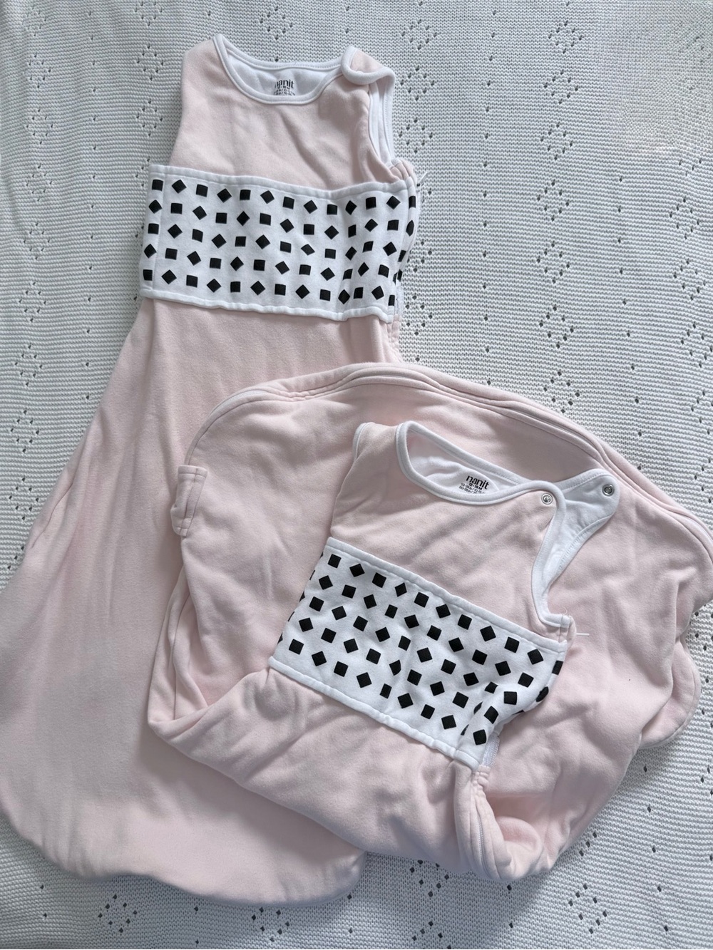 Nanit Light Pink Baby Sleep Sack Set with Breathing Band